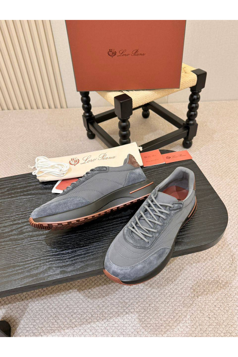 Loro Piana Мужские кроссовки Week End Walk - Grey
