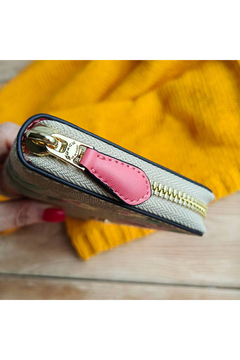 Coach Женский кожаный кошелёк Coach 20x10 см (3 расцветки)