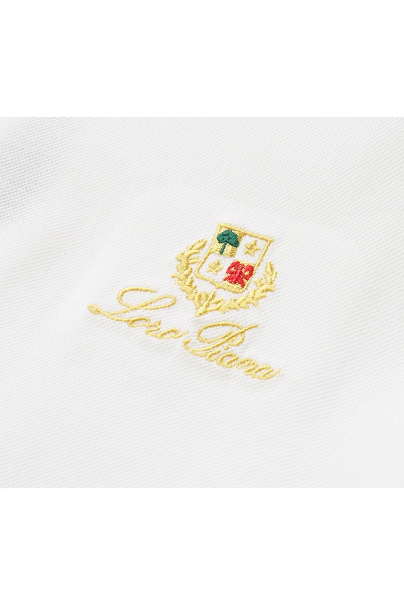 Loro Piana Мужское белое поло premium