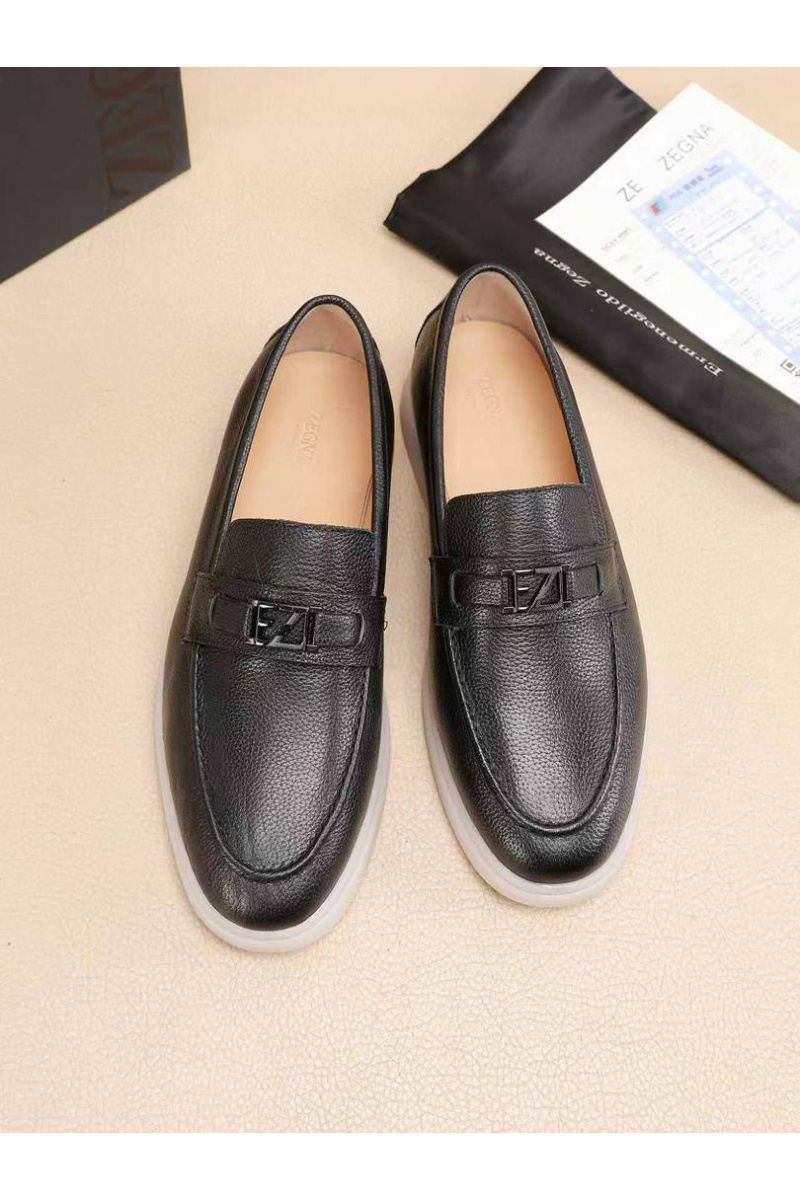Zegna Мужские кожаные лоферы 