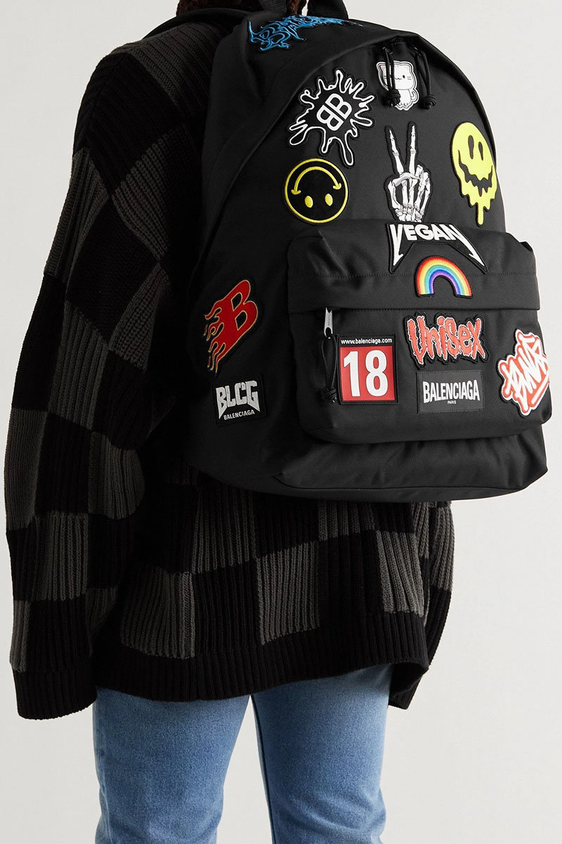 Balenciaga Текстильный рюкзак Explorer Animation 42x32 см