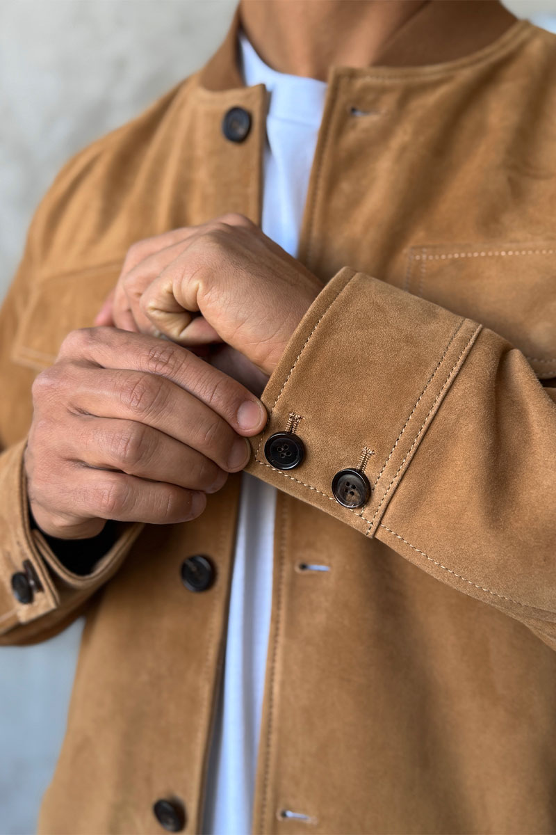 Loro Piana Мужская бежевая куртка Premium