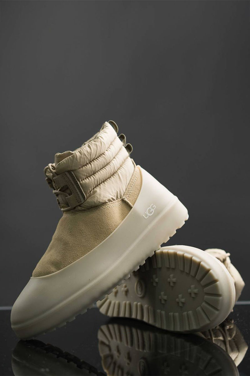 UGG Ботинки с мехом Classic Mini Lace-Up - Dune