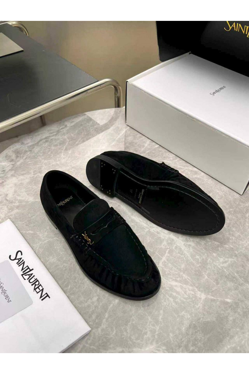 Yves Saint Laurent Женские замшевые лоферы premium