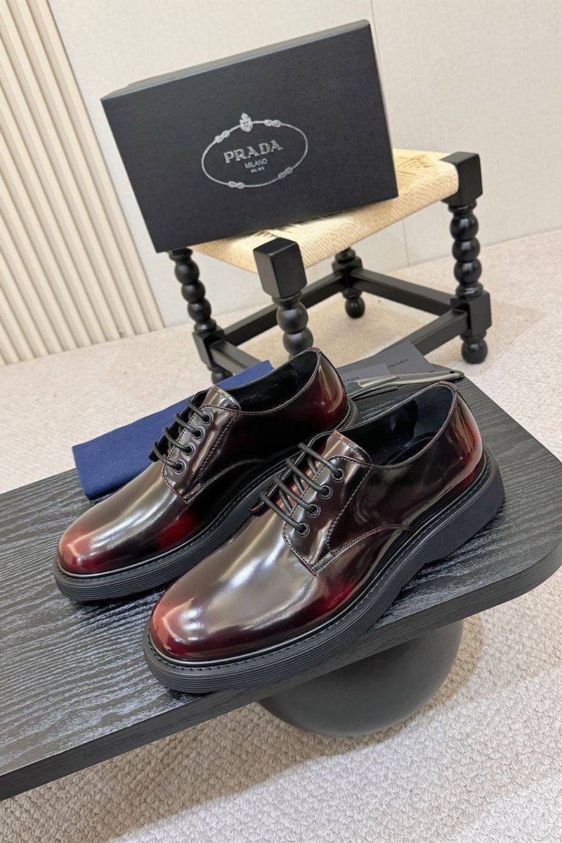 Prada Лакированные ботинки premium - Brown