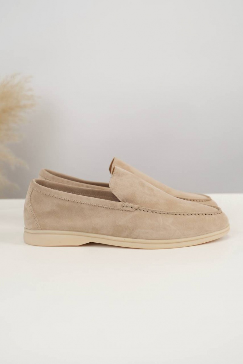 Loro Piana Мужские замшевые лоферы Summer Walk