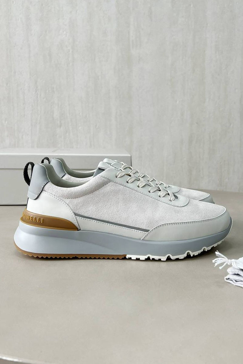 Brunеllо Сuсinеlli Замшевые кроссовки Premium - White