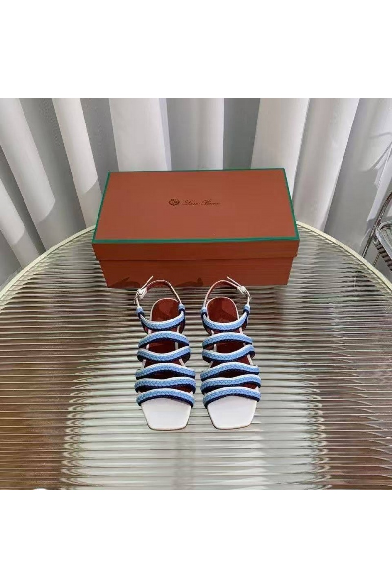 Loro Piana Женские кожаные сандалии Premium