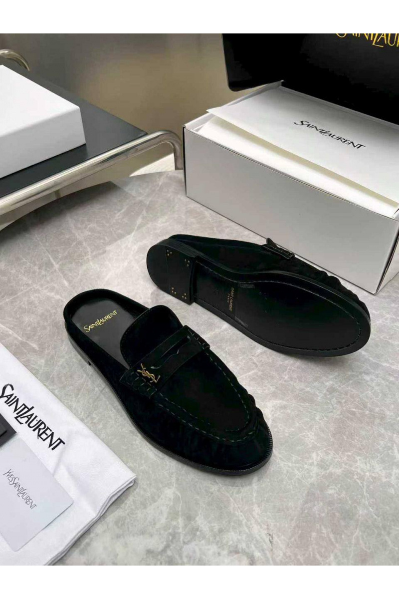 Yves Saint Laurent Женские замшевые мюли premium