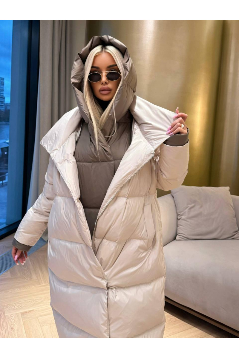 Max Mara Женский пуховик с капюшоном premium - Beige