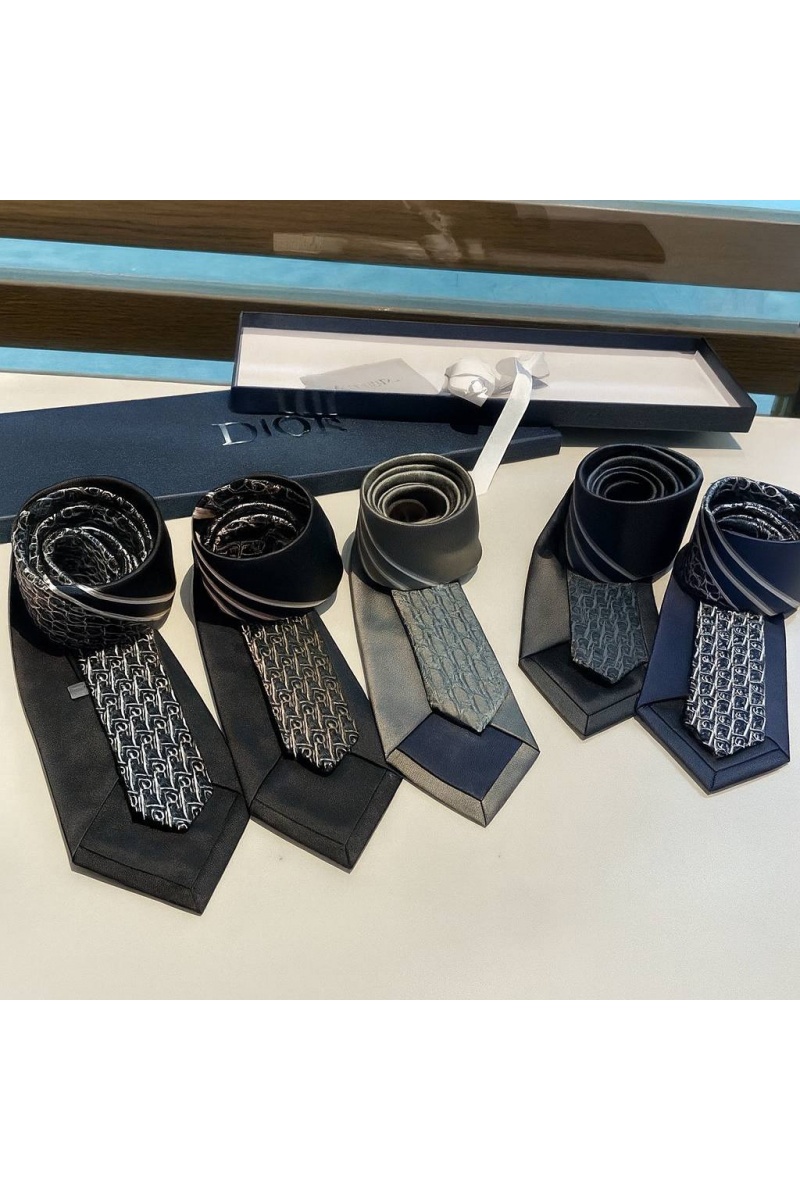 Dior Галстук Oblique premium - Grey