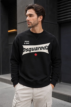 Мужской чёрный свитшот cool fit