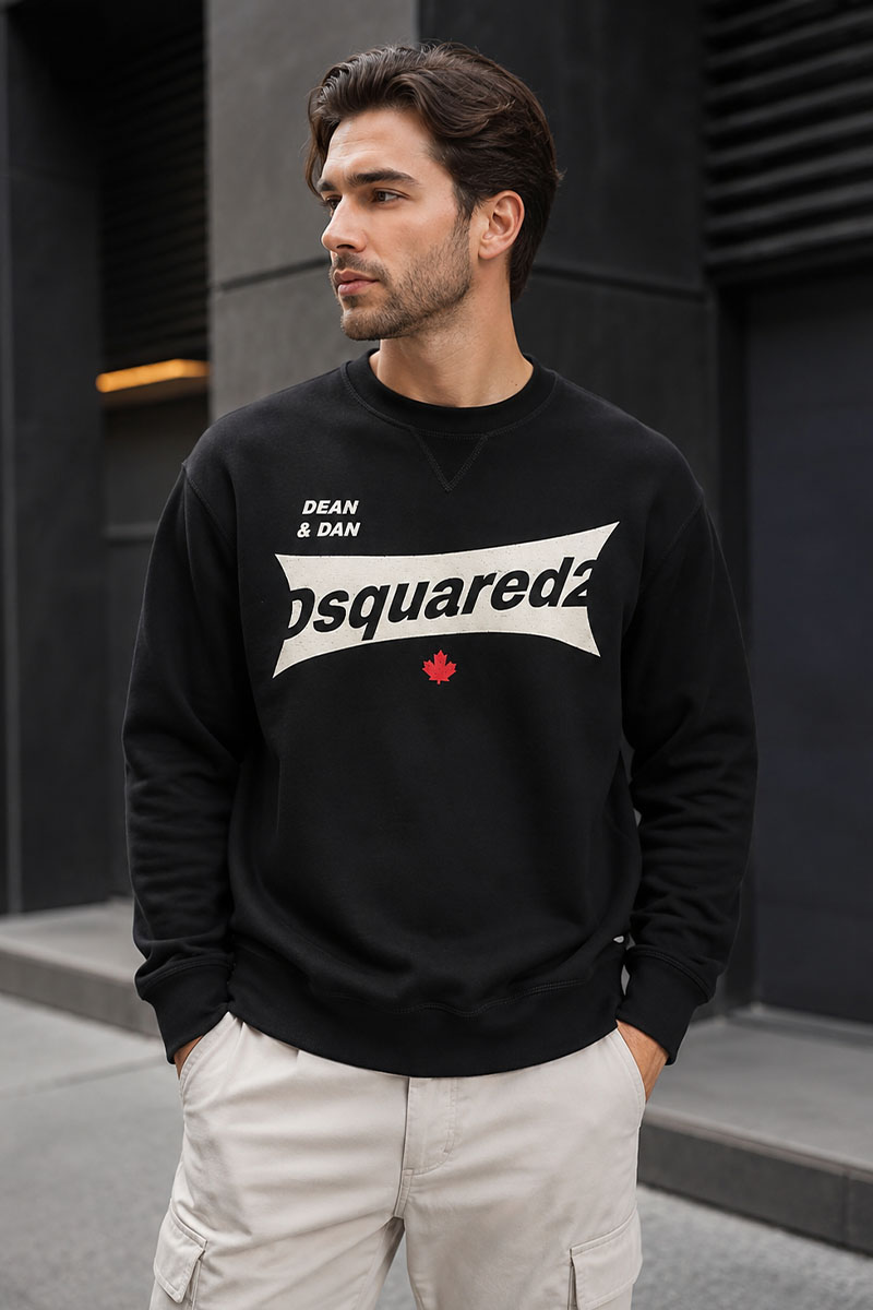 Dsquared2 Мужской чёрный свитшот cool fit