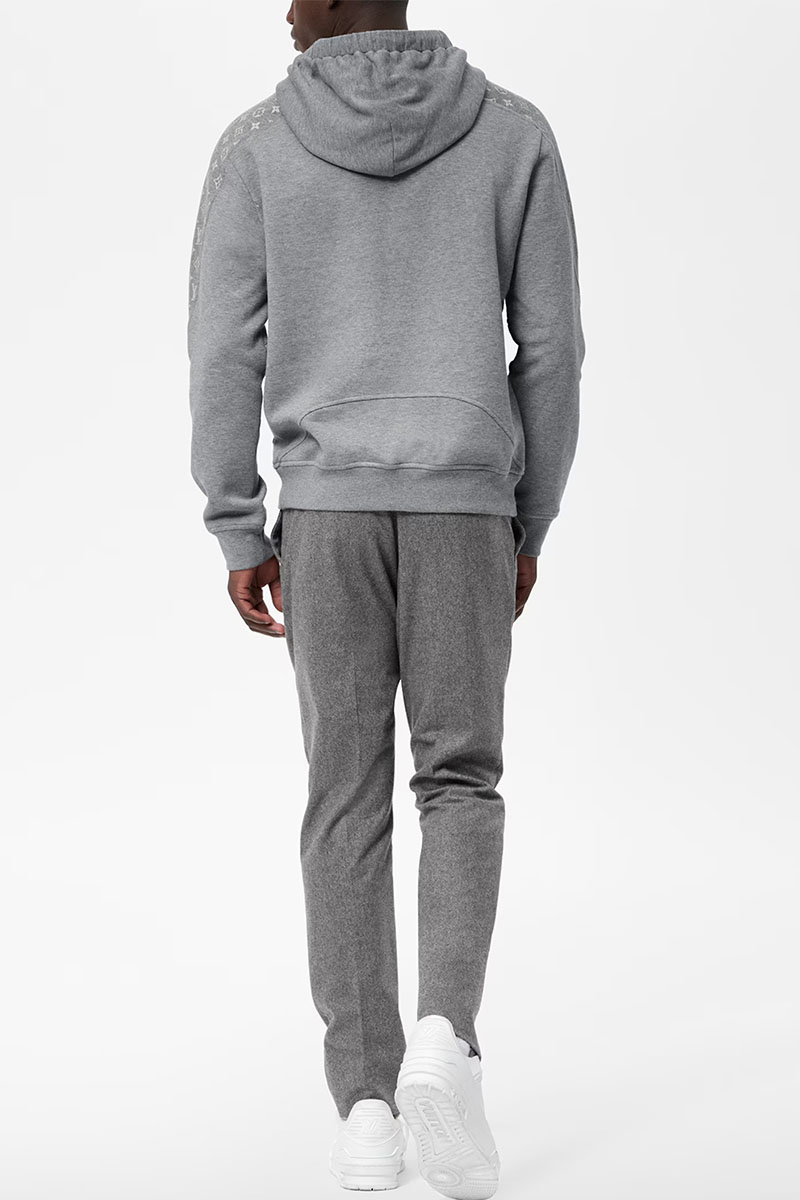 Lоuis Vuittоn Мужское серое худи Monogram Circle 