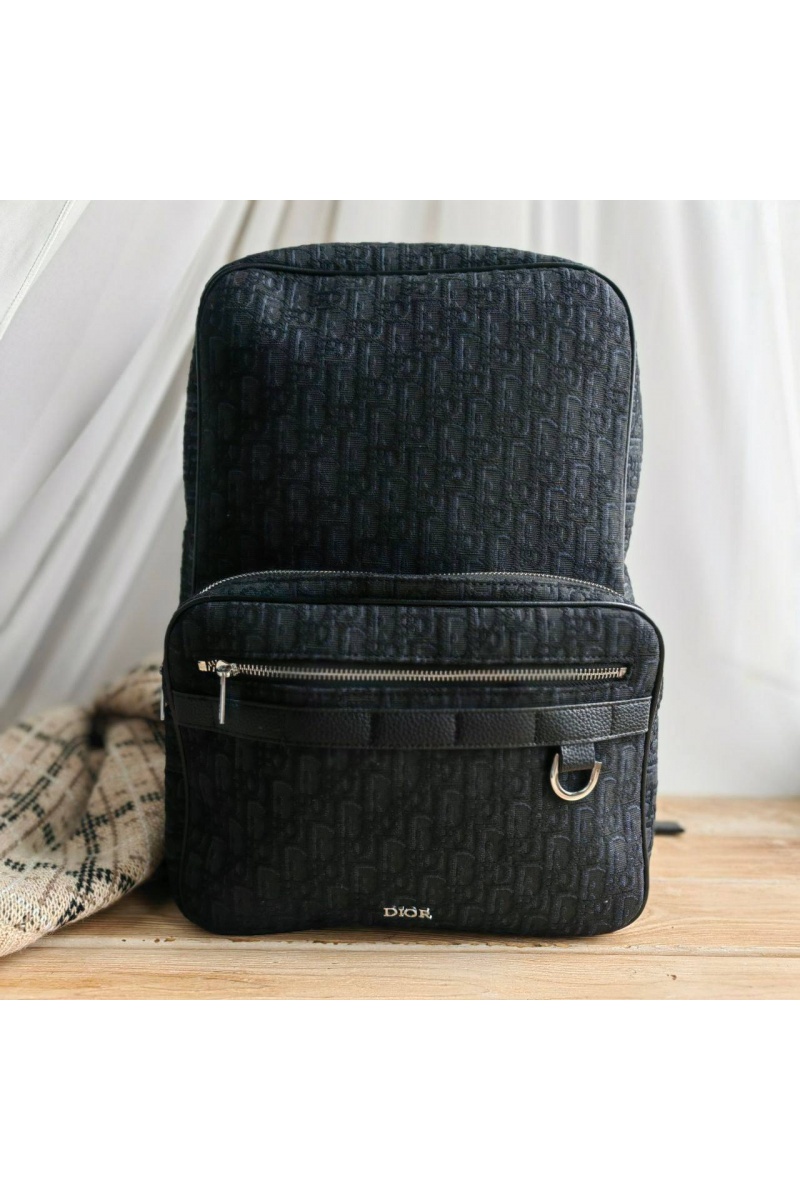 Dior Рюкзак Oblique Jacquard 39x30 см - Black