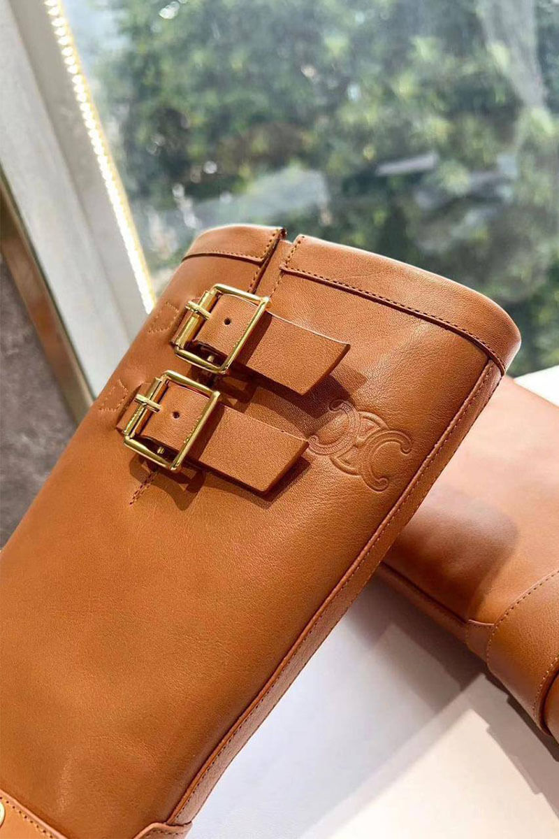 Celine Женские сапоги из кожи 