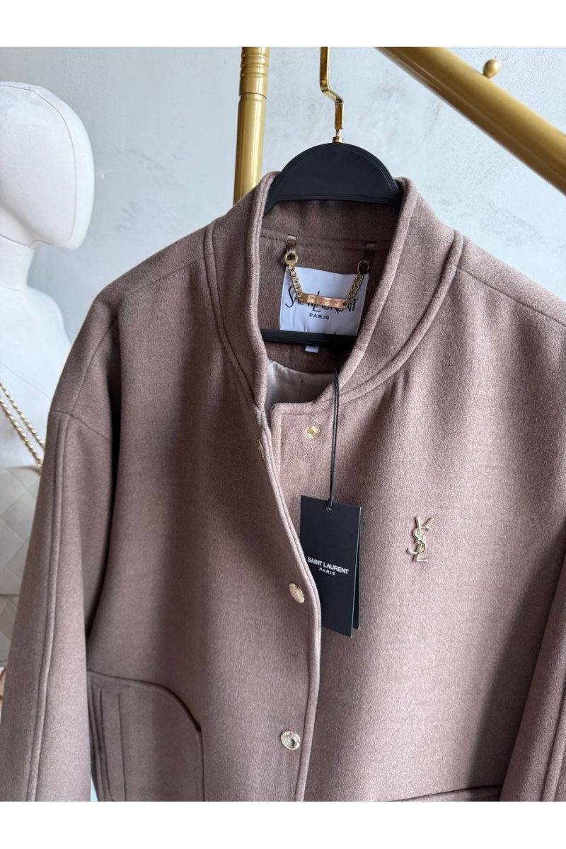 Yves Saint Laurent Женский шерстяной бомбер premium