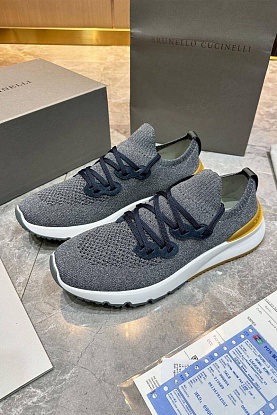 Текстильные кроссовки цвета антрацит