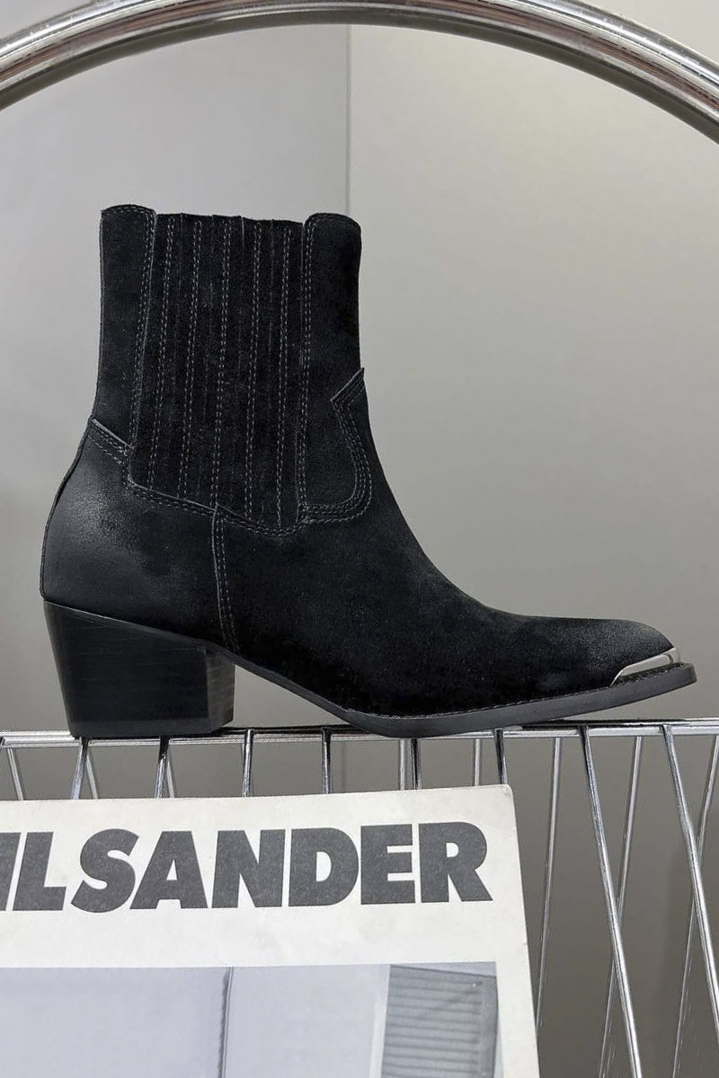 Celine Женские замшевые сапоги Premium - Black