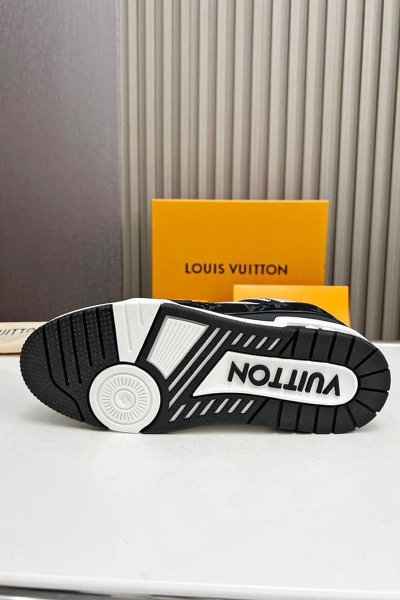 Lоuis Vuittоn Кожаные кроссовки Trainer Monogram - White / Black