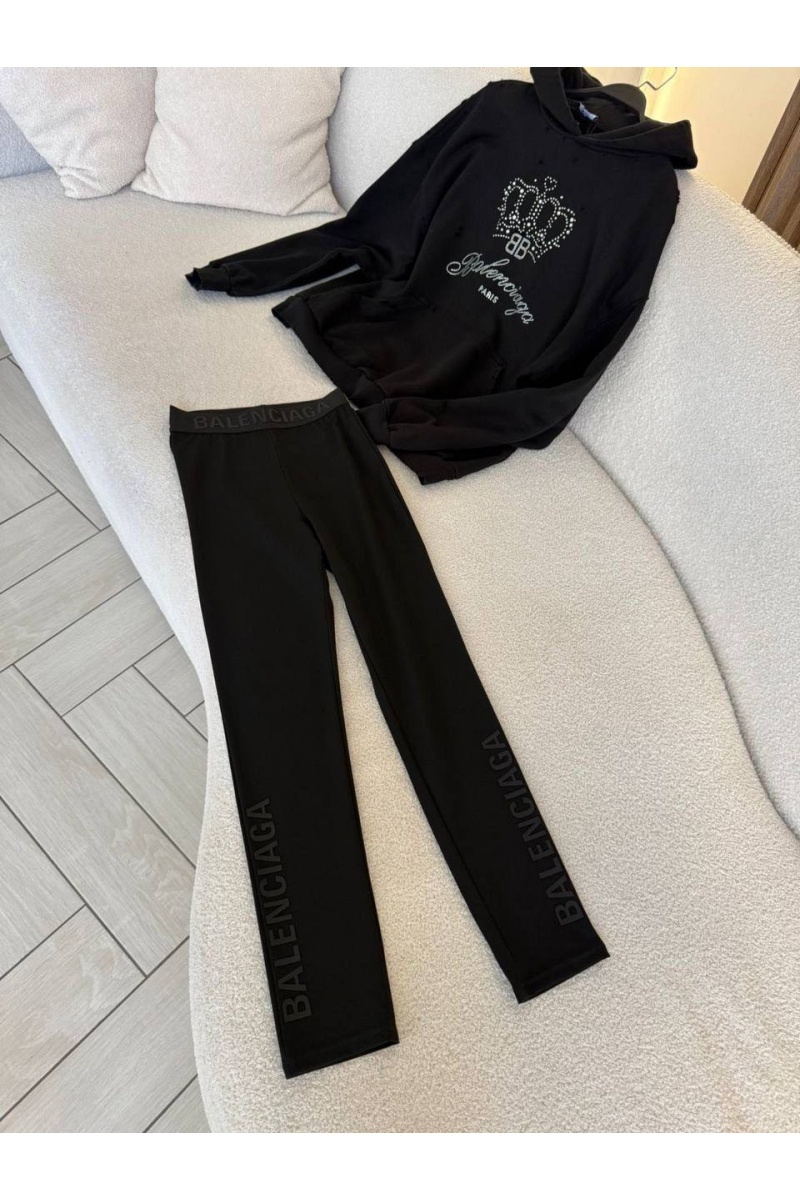 Balenciaga Женские черные леггинсы 