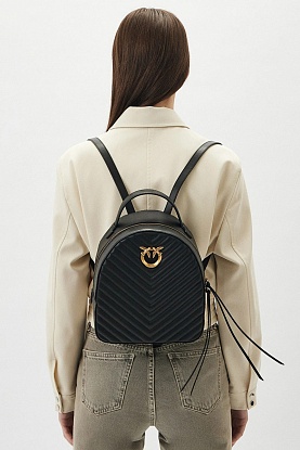 Кожаный рюкзак Love Click 25x22 см