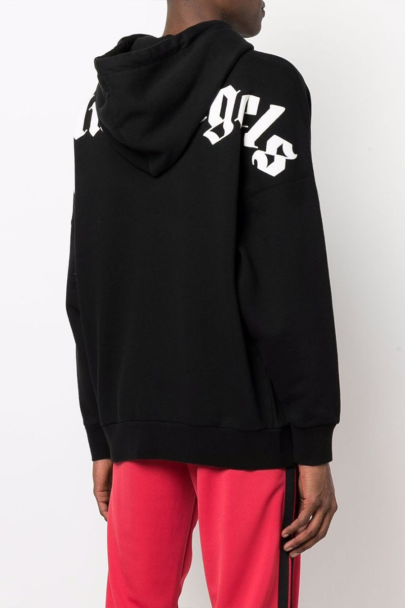 Palm Angels Мужское худи чёрного цвета logo-print