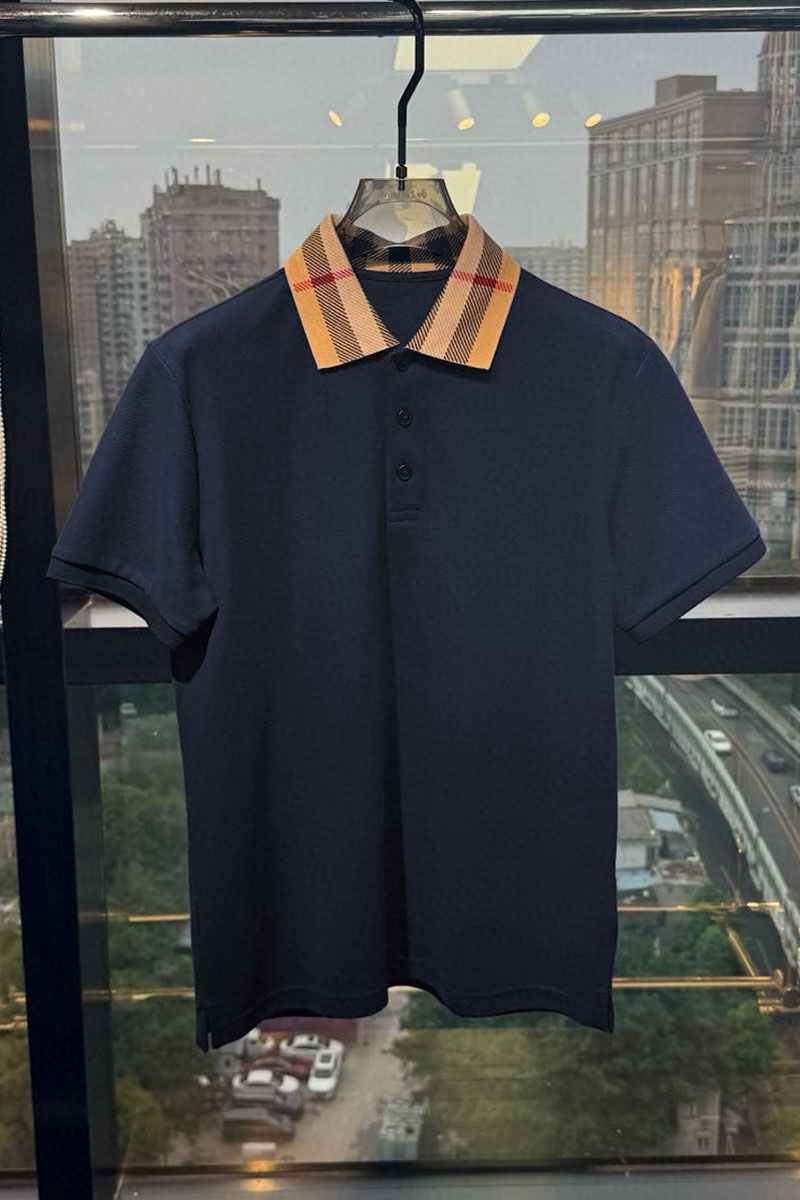 Burberry Мужское поло Premium - Navy