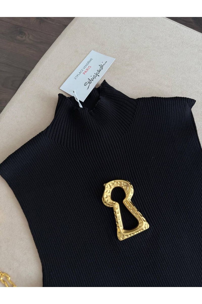 Schiaparelli Женский чёрный топ 