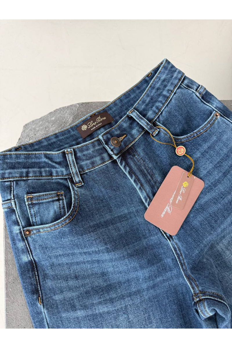 Loro Piana Женские синие джинсы premium
