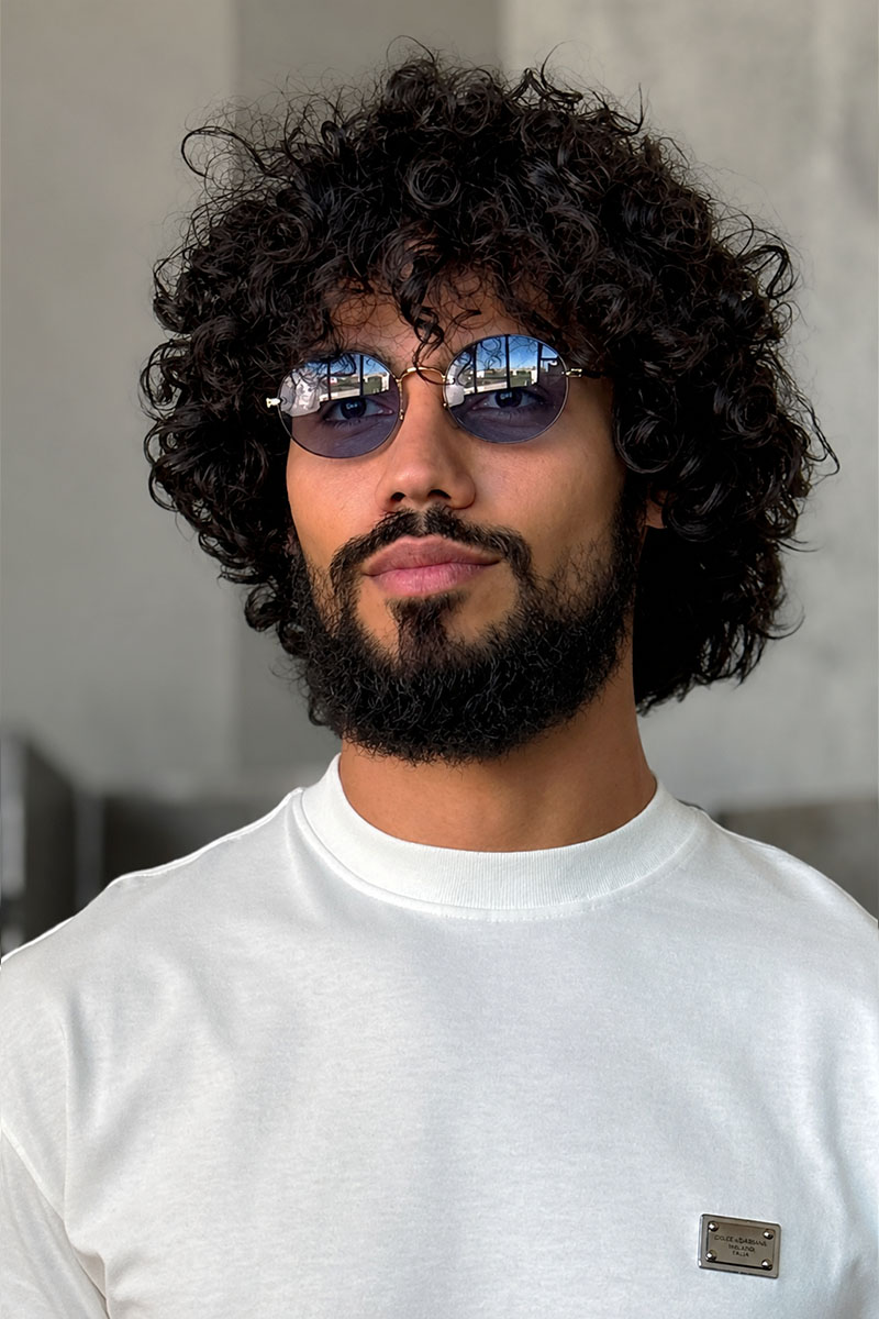 Ray-Ban Солнцезащитные очки Oval Metal - Blue