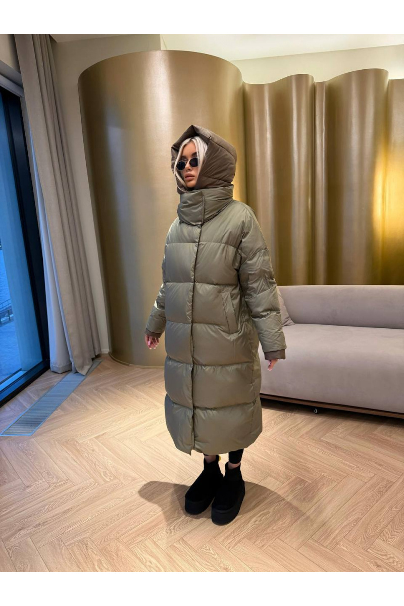 Max Mara Женский пуховик с капюшоном premium - Green