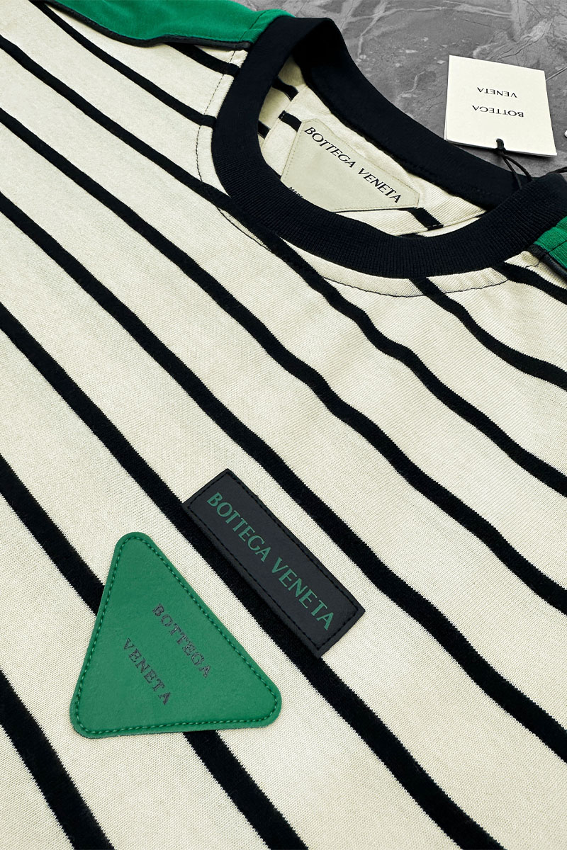 BV Оверсайз футболка - Beige / Green