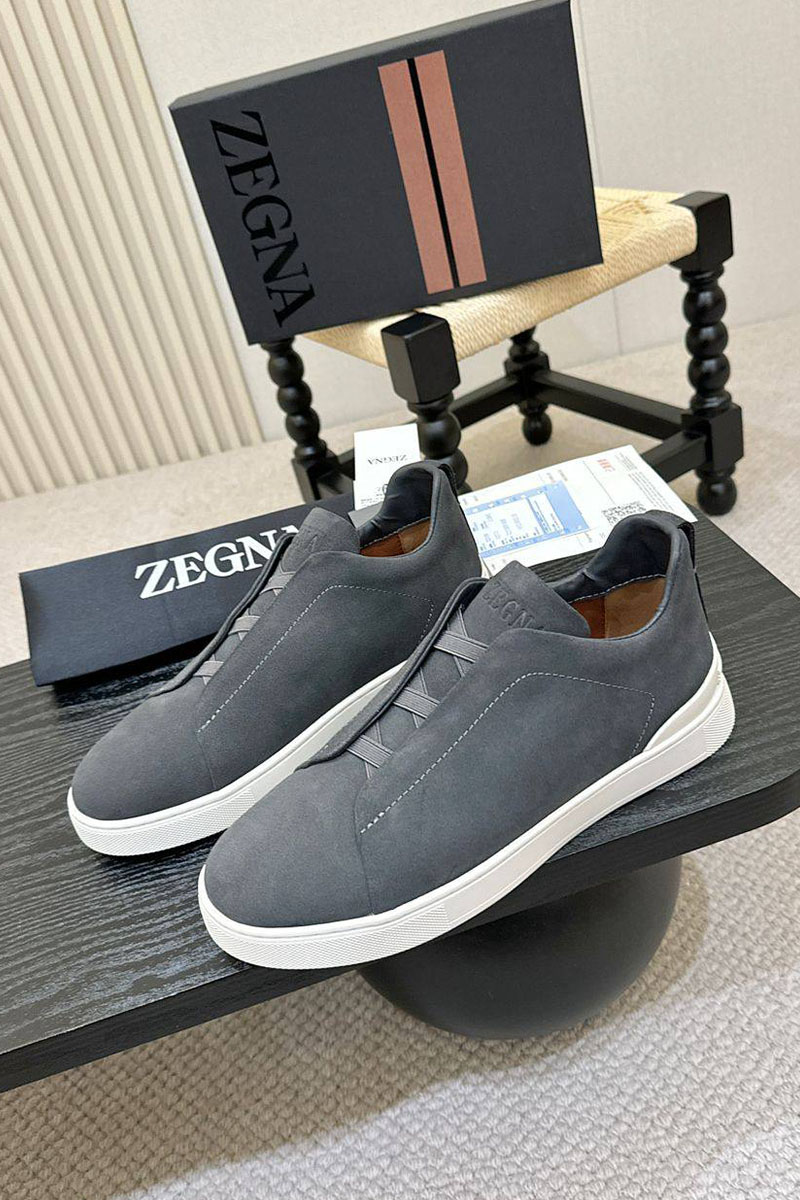 Zegna Мужские кроссовки Triple Stitch - Grey