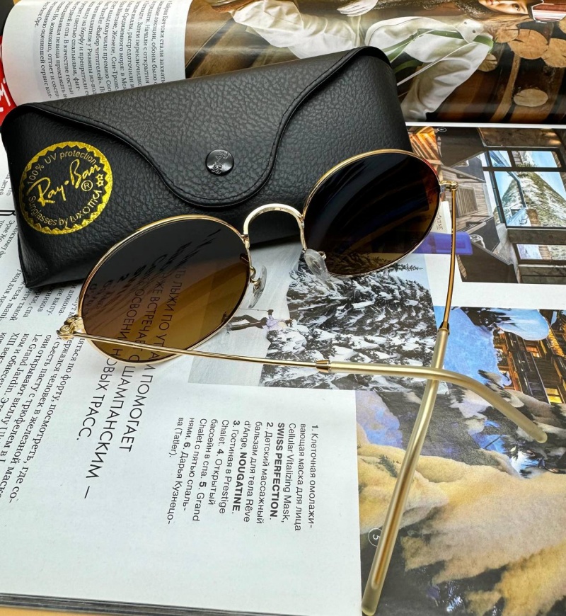 Ray-Ban Солнцезащитные очки Oval Metal - Brown