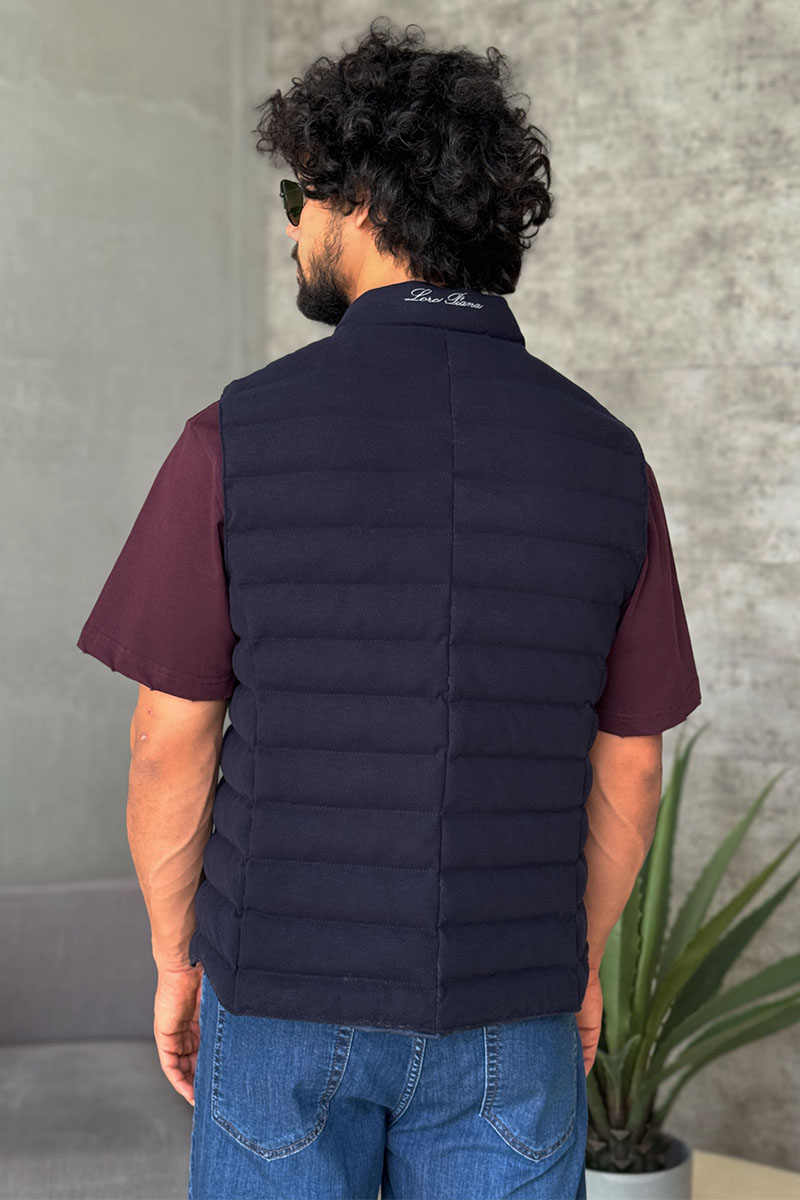 Loro Piana Мужской синий жилет 