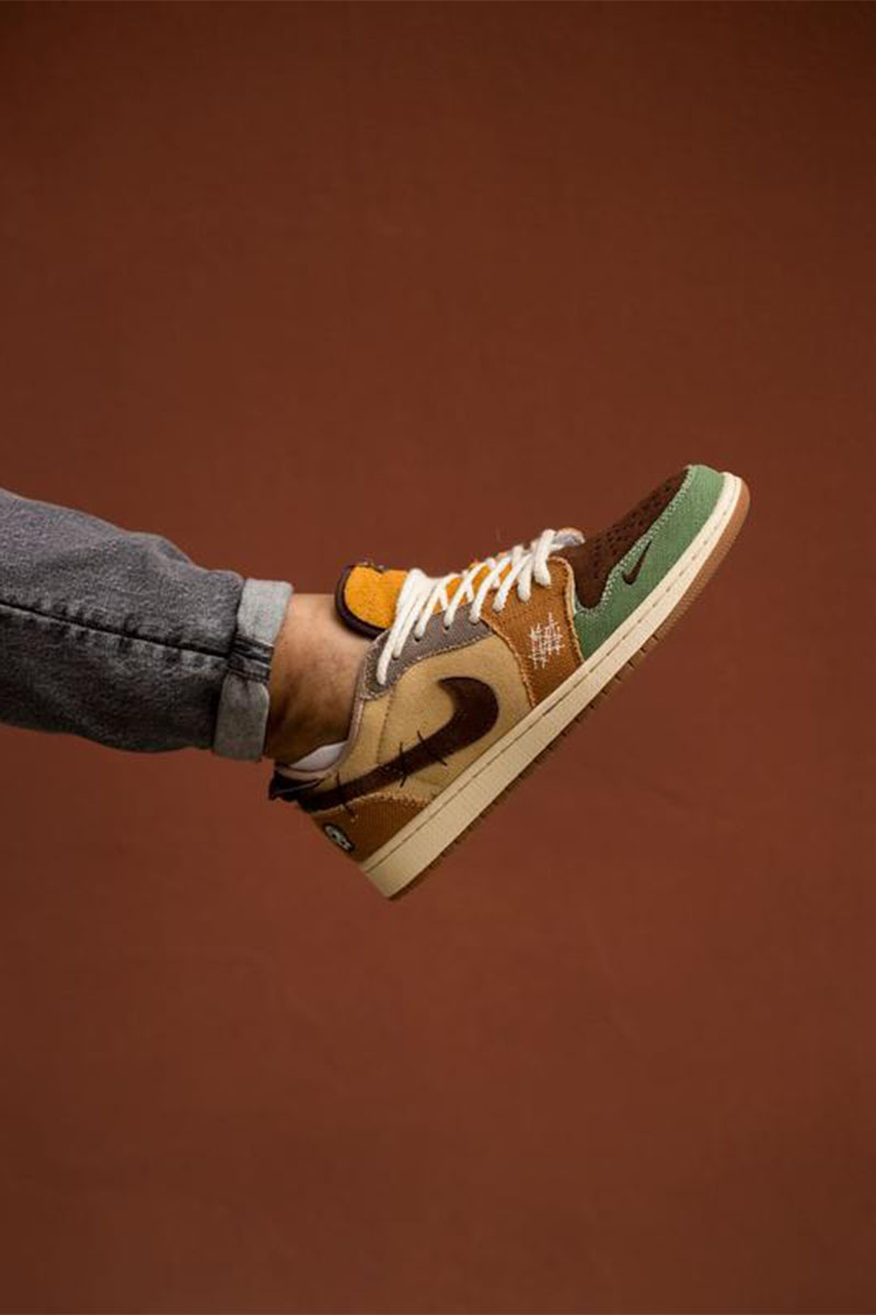 Nike Кроссовки Zion Williamson x AJ1 Low OG "Voodoo"