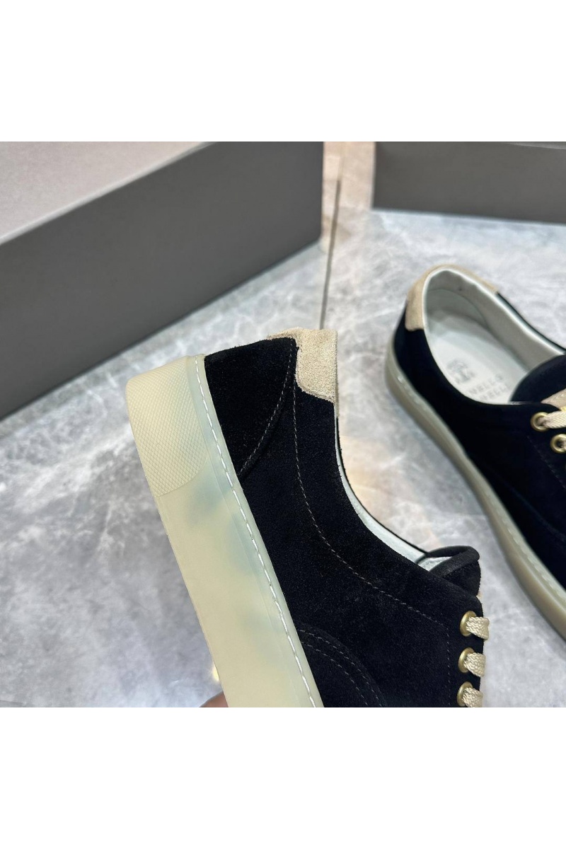Brunеllо Сuсinеlli Замшевые кеды Sail low-top - Black