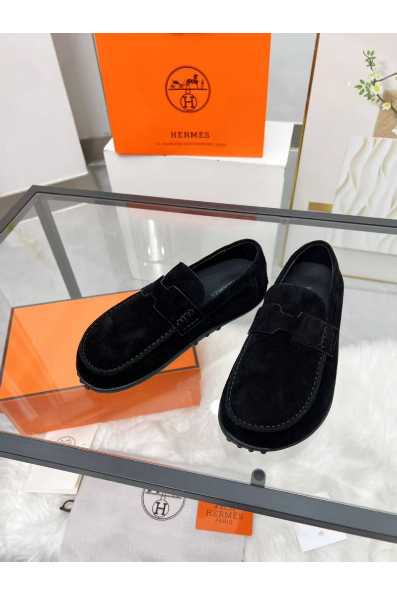 Hermes Женские замшевые лоферы 