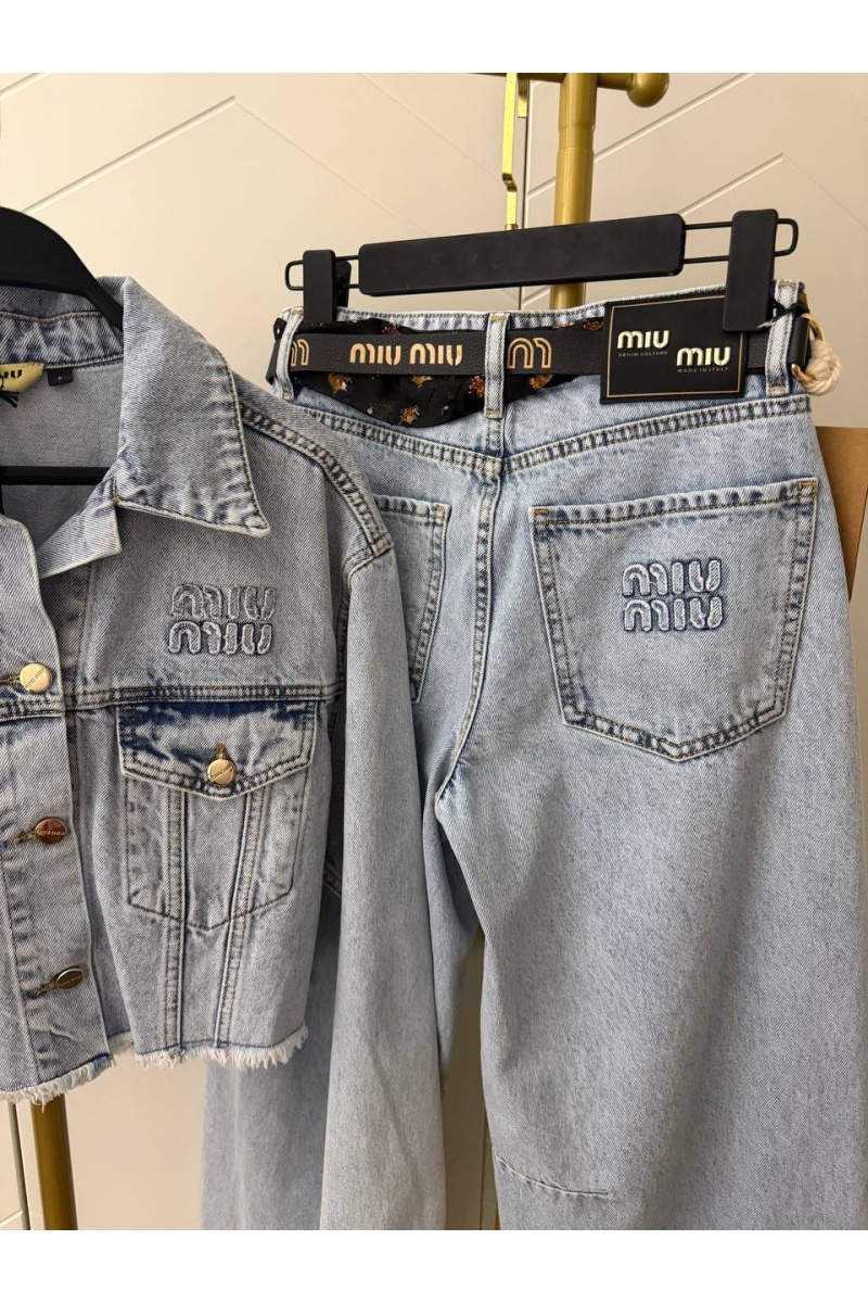 MIU MIU Женская джинсовая куртка premium