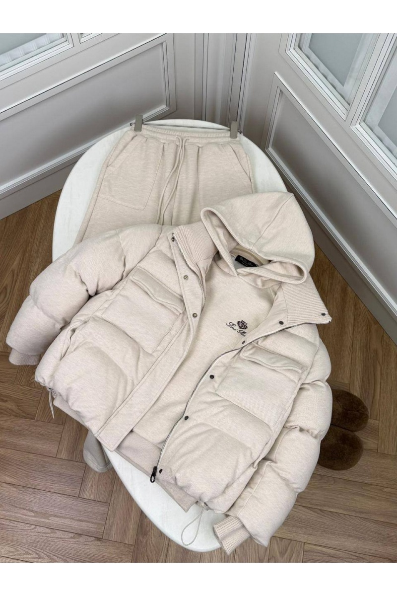 Loro Piana Женский костюм тройка на флисе premium - Beige