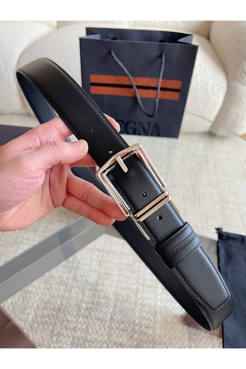 Zegna Двусторонний кожаный ремень premium