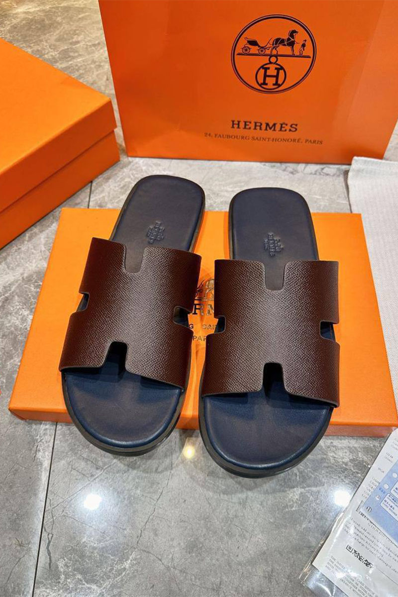 Hermes Мужские шлёпанцы Izmir - Brown