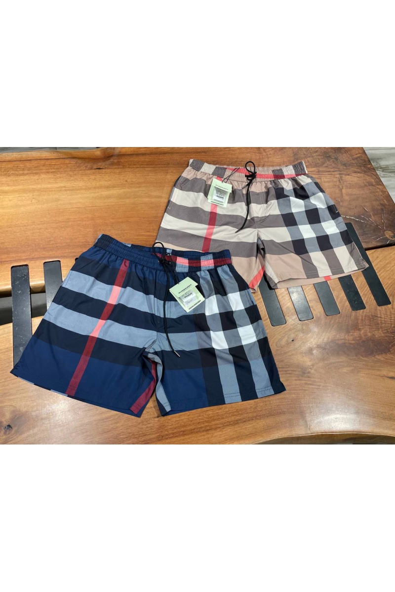 Burberry Мужские синие шорты check