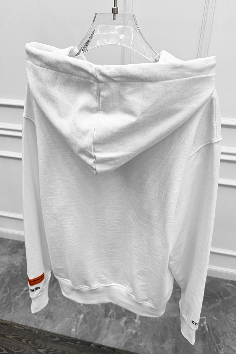 Heron Preston Белое оверсайз худи Periodic