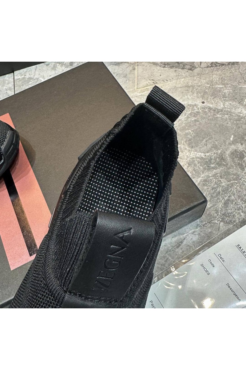 Zegna Мужские текстильные кроссовки 
