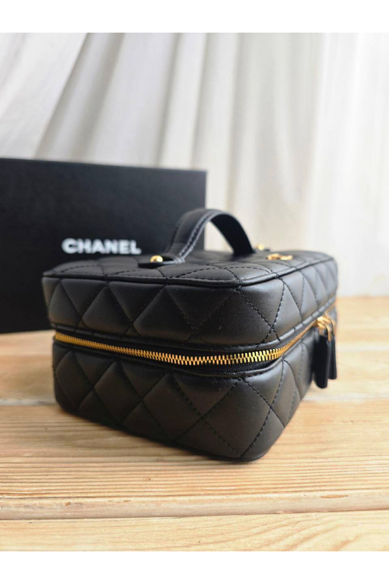 Chаnеl Кожаная косметичка 20x14 см