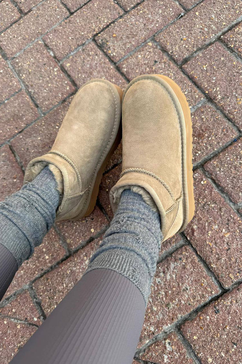 UGG Женские ботинки Classic Ultra Mini Platform - Beige