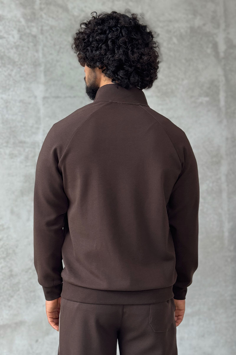 Loro Piana Кофта на молнии коричневого цвета 