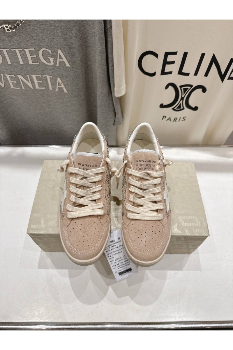Designer Clothing Женские кожаные кроссовки Golden Goose Super Star premium
